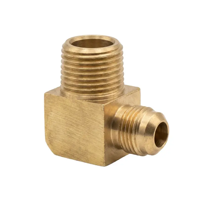 1/2″ Bsp Male × 3/8″ Sae Flared Male 90° Elbow Fitting (Extruded) 1