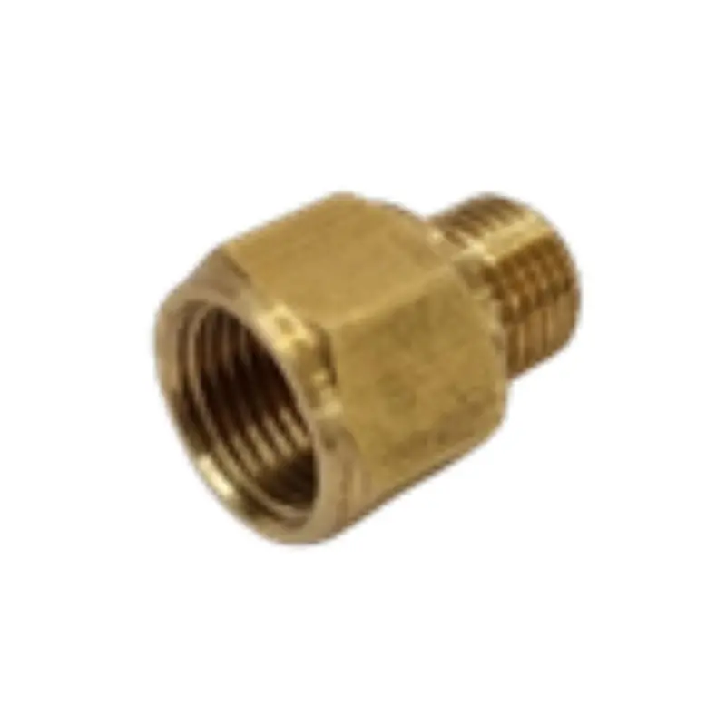 3/8" Sae Flare Female To 1/4" Bsp Seated Male Connector 1