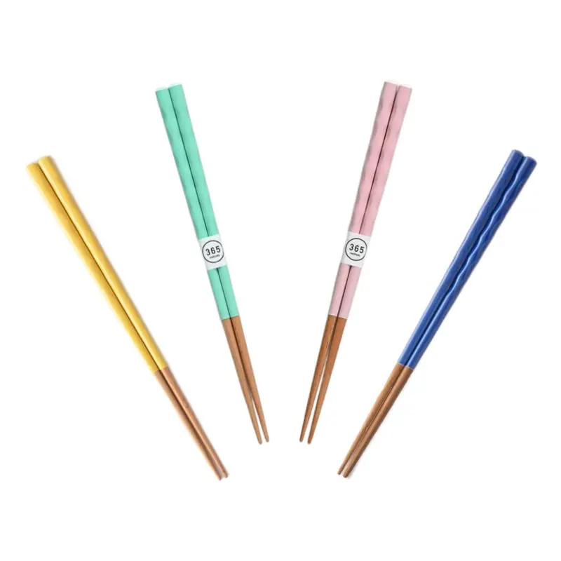 365Methods Antibacterial Carved Chopsticks – Dishwasher-Safe, Ergonomic Design (23Cm) 1