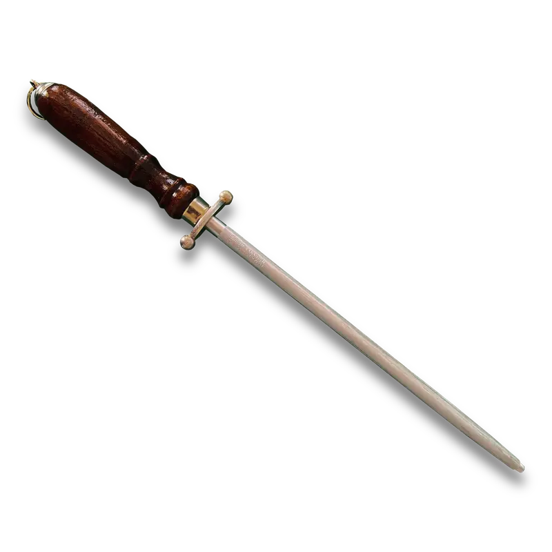 9-Inch German-Made Honing Steel – Traditional Wooden Handle, #212-9 Model 1