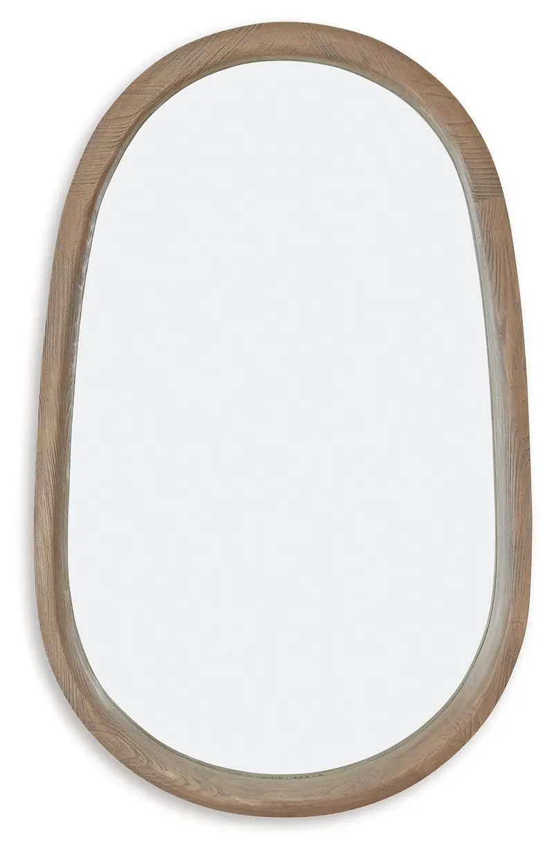 Aarilynn Antique Brown Wood Accent Mirror 1