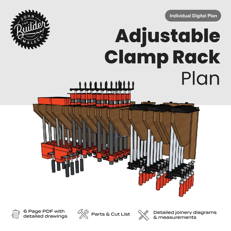 Adjustable Wall-Mounted Clamp Organizer Plan 1