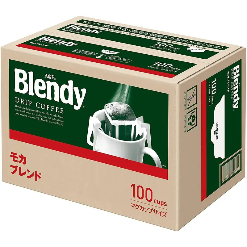 Agf Blendy Drip Coffee Mocha Blend – Premium Instant Drip Bags (100-Pack) 1
