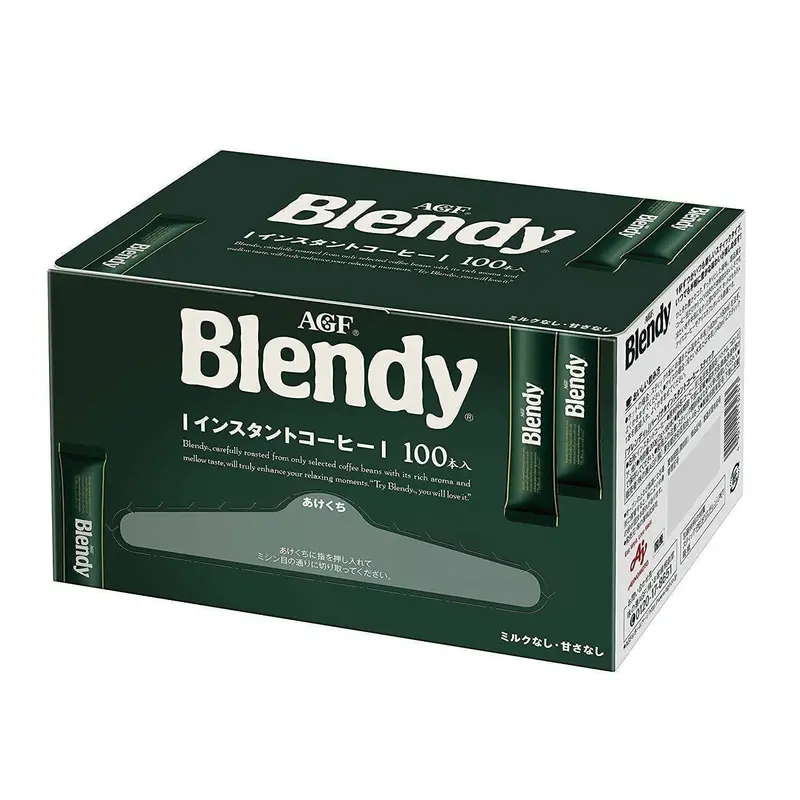 Agf Blendy Stick Instant Coffee – 100 Single-Serve Packets 1