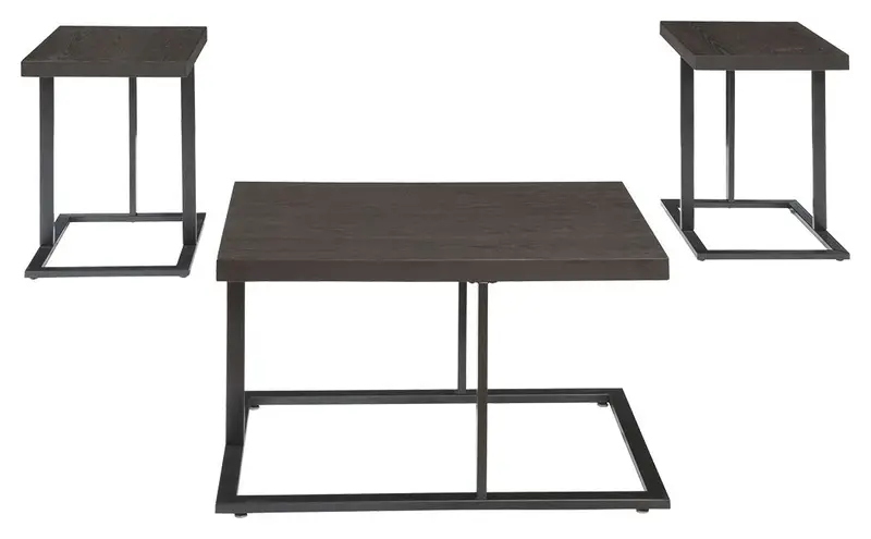 Airdon Bronze-Finish 3-Piece Occasional Table Set 1