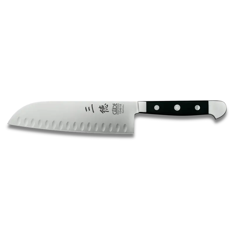 Alpha Santoku Knife – 7-Inch Hollow-Edge Forged Blade 1