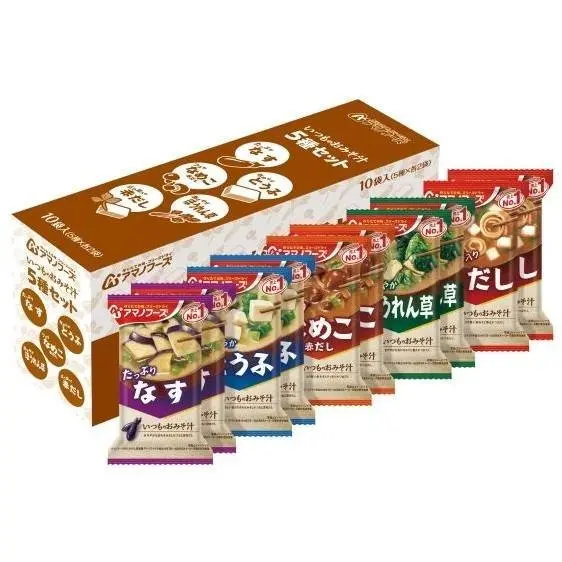 Amano Foods Freeze-Dried Miso Soup Variety Pack I – 10 Servings 1