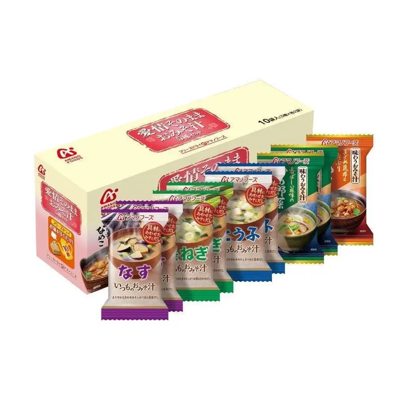 Amano Foods Freeze-Dried Miso Soup Variety Pack Ii – 10 Servings 1