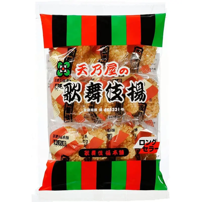 Amanoya Kabukiage Sweet Soy Sauce Rice Crackers – 11-Piece Pack 1