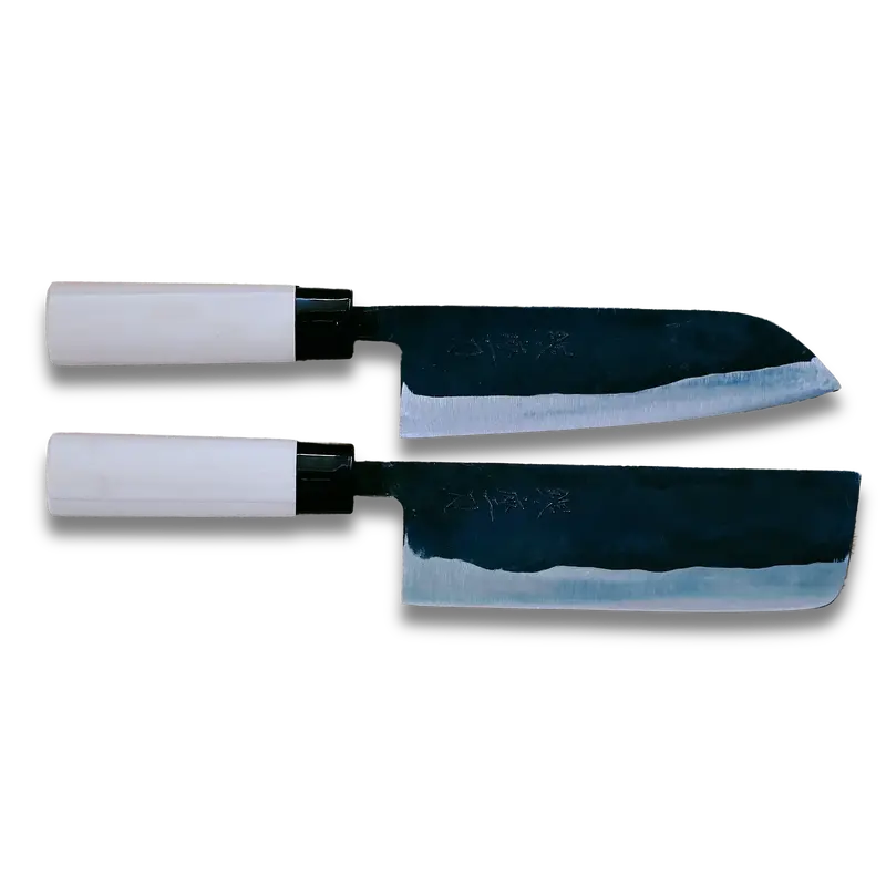 Aogami Two Japanese Knife Bundle – Hand-Forged Essentials 1