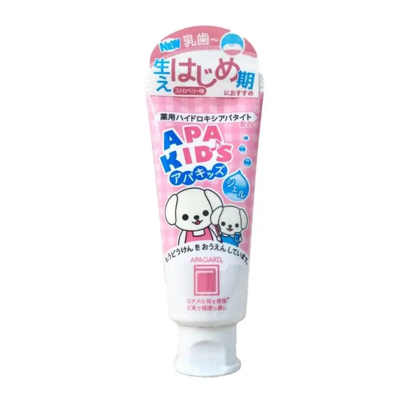 Apagard Apakid Strawberry Toothpaste – Gentle Fluoride-Free Formula For Kids, 60G 1