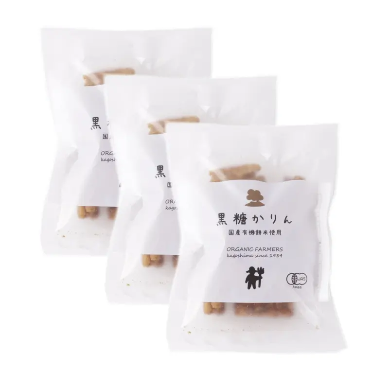 Artisanal Karinto Rice Crackers In Shoyu-Brown Sugar Glaze (3 × 30G) 1