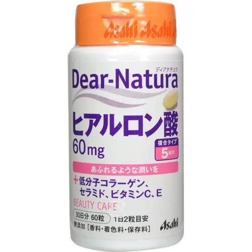 Asahi Dear Natura Hyaluronic Acid Dietary Supplement – 60 Capsules 1