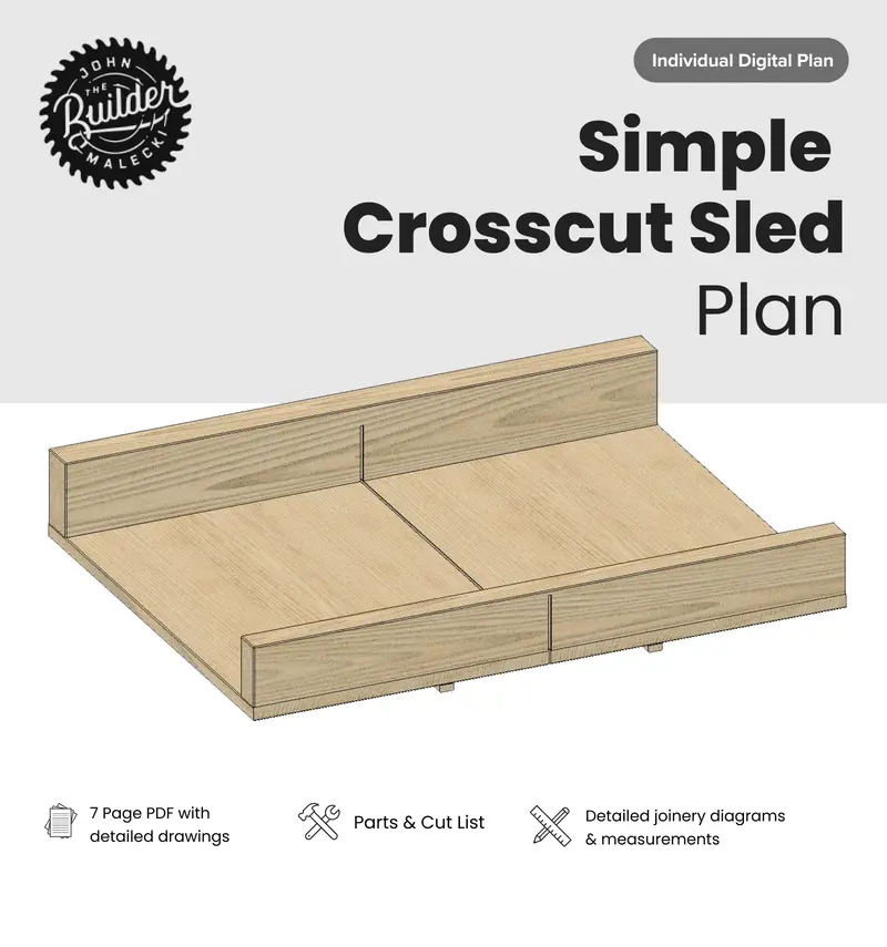 Basic Crosscut Sled Construction Plan 1