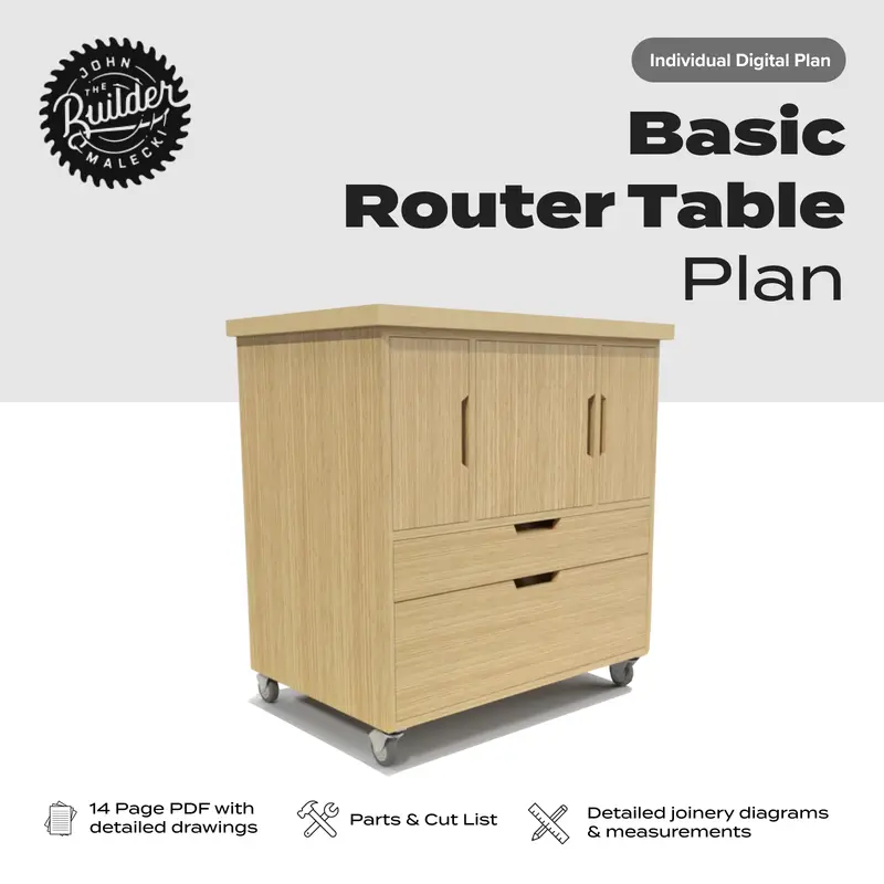 Basic Woodworking Router Table Building Plan 1