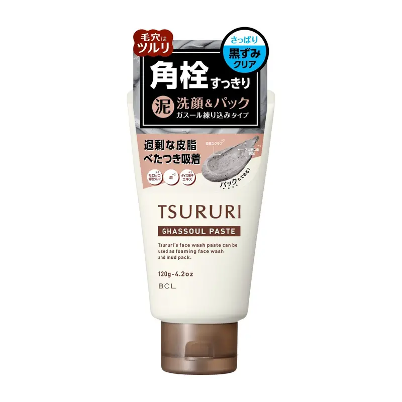 Bcl Tsururi Ghassoul Clay Face Wash For Blackhead Control – 120G 1