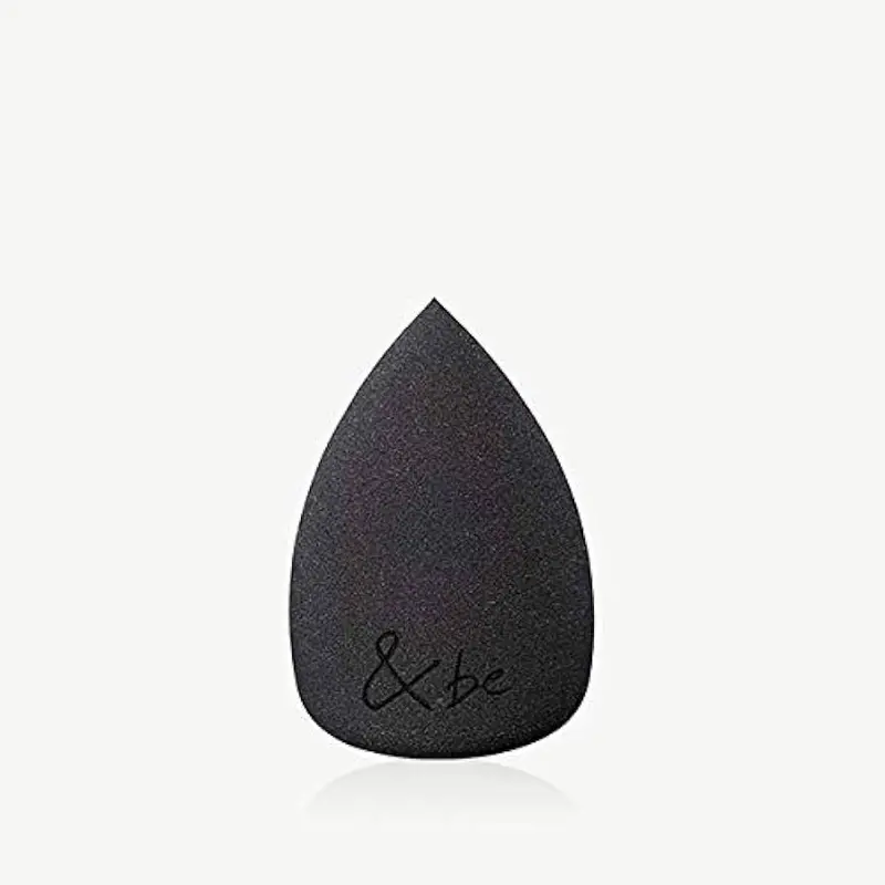 &Be Cone-Shaped Makeup Sponge – Precision Blender For Flawless Application, Black 1