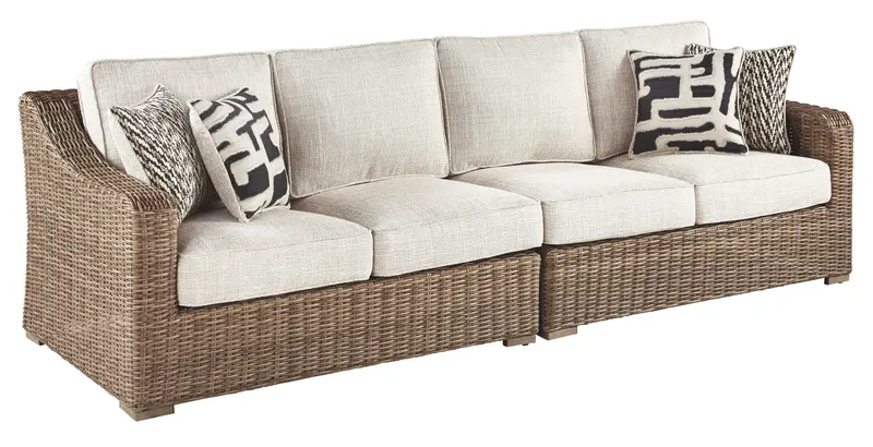 Beachcroft Beige Raf/Laf Loveseat With Removable Cushions – Set Of 2 1