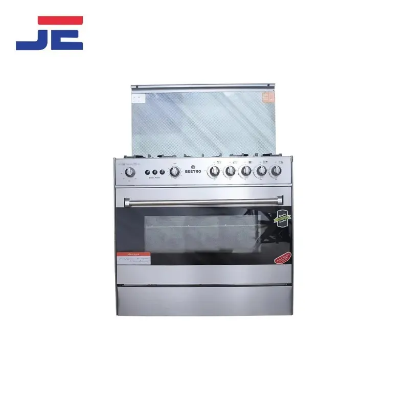 Beetro Wb-4000 34" Timer-Enabled Cooking Range – 5-Burner Glass Top With Self-Cleaning Door 1