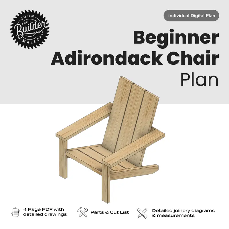 Beginner-Friendly Adirondack Chair Building Plan 1