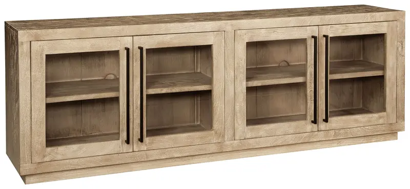 Belenburg Horizontal Accent Cabinet In Washed Brown Wood Finish 1