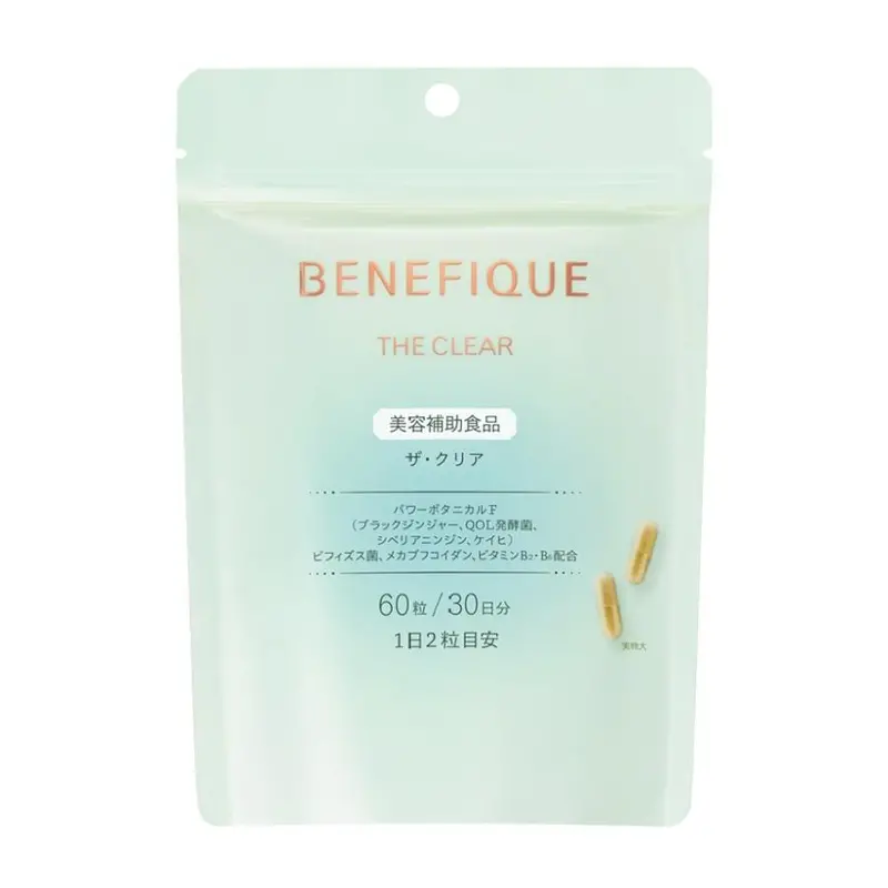 Benefique The Clear Beauty Supplement – Skin-Clarifying Tablets (60 Count, 30-Day Supply) 1
