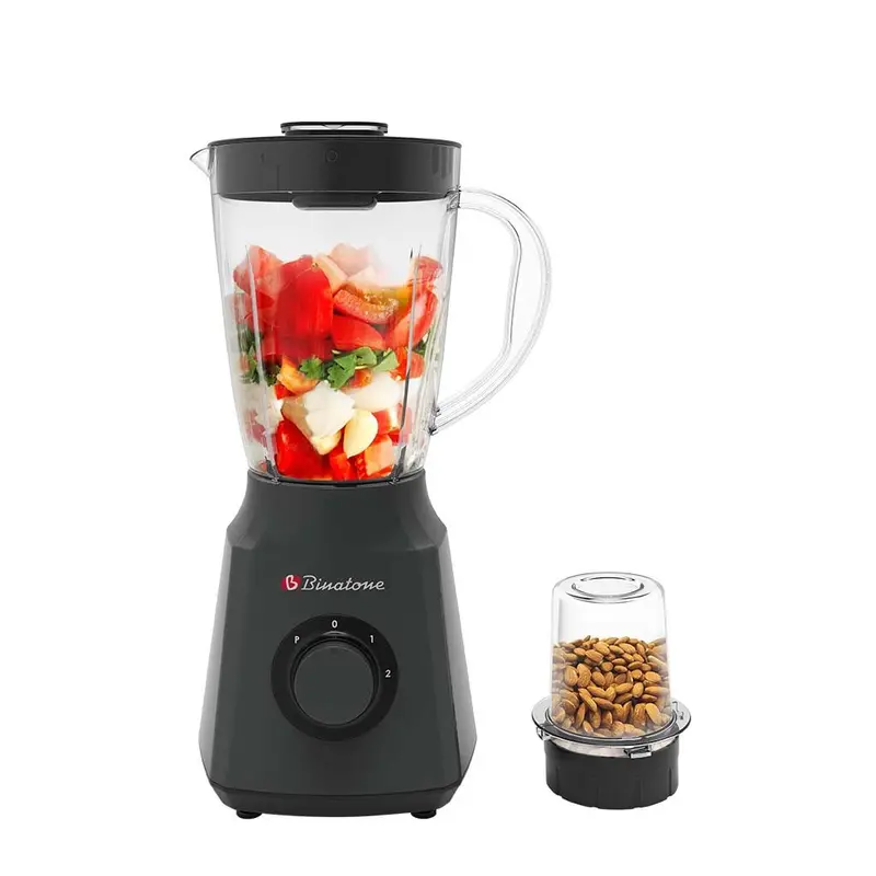 Binatone 1.5L 300W Multi-Function Blender In White & Black Blg-412 1