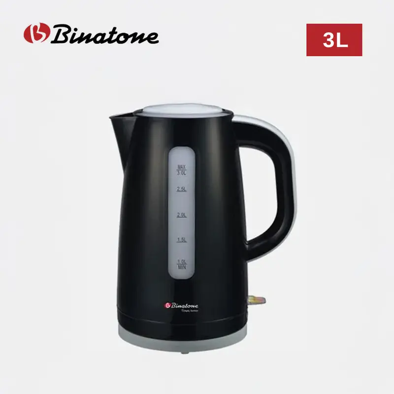 Binatone 3L Digital Electric Kettle – 2200W Rapid Boil, Matte Black 1