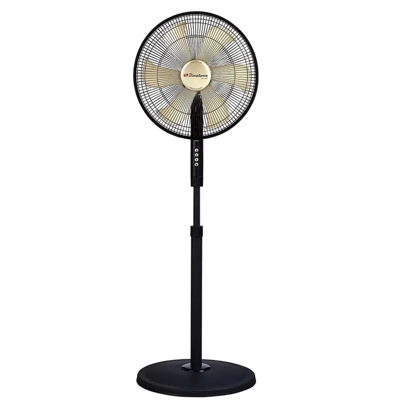 Binatone Ital-1660 16-Inch Standing Fan – 6-Blade Design, Matte Black Finish 1