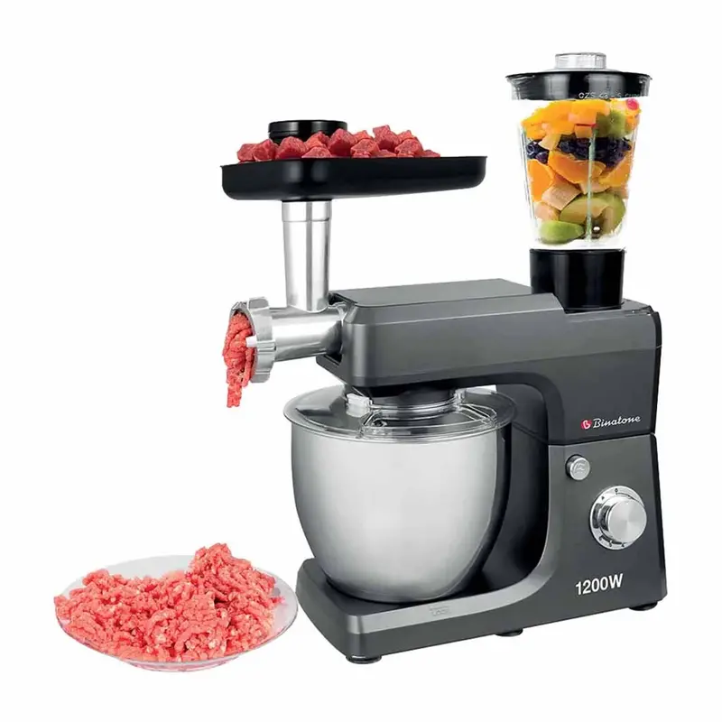 Binatone Km-1300 6.5L Food Processor – 1200W Motor, Stainless Steel Bowl 1