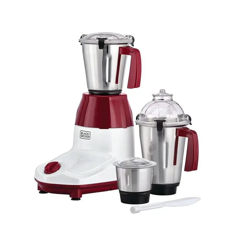 Black+Decker 750W 3-Jar Mixer Grinder – Wet/Dry Grinding, Blending & Paste Making (Mg750-B5) 1
