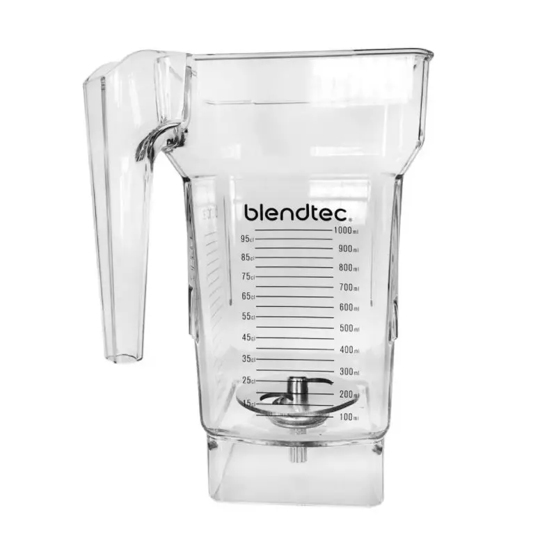 Blendtec 32 Oz Cold Frothing Jar With Black Tritan Lid – Clear Design (40-611-60) 1