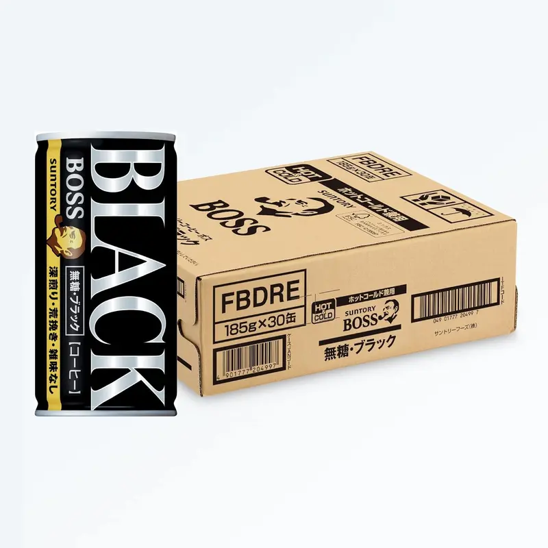 Boss Black Sugar-Free Canned Coffee – Smooth Dark Roast Variety Pack (30 Cans) 1