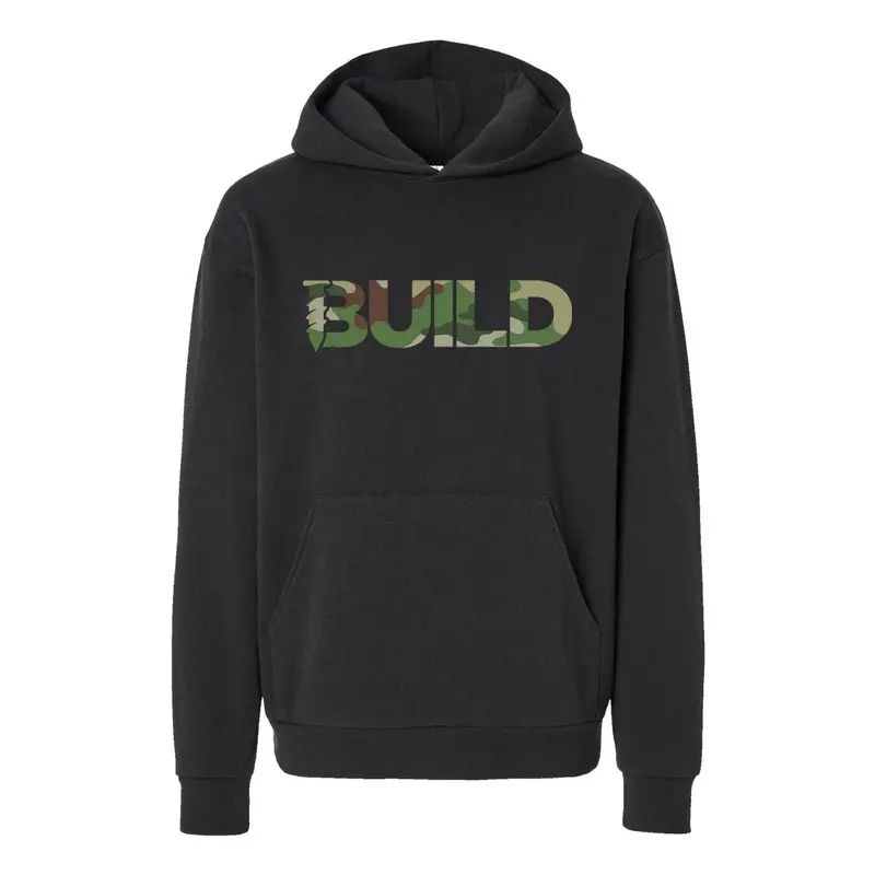 Build Camo Print Hoodie 1