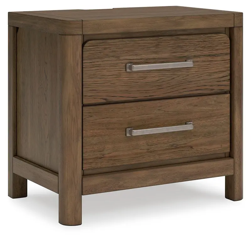 Cabalynn Light Brown Two-Drawer Nightstand 1