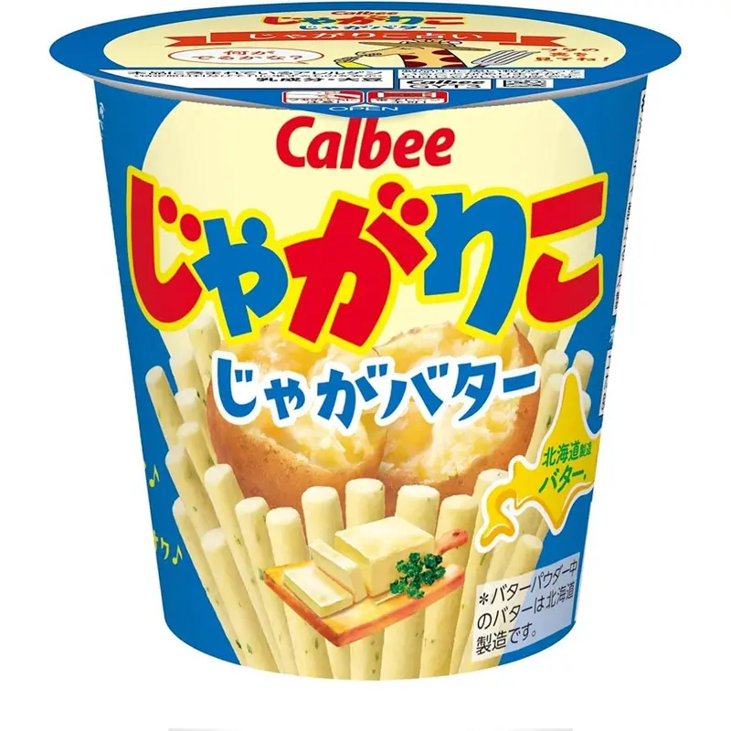 Calbee Jagarico Hokkaido Butter Potato Sticks – Rich Creamy Flavor, 52G 1