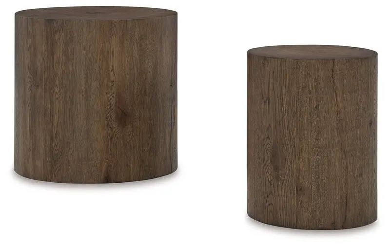 Cammund Brown Accent Table Pair – Matching Two-Piece Set 1