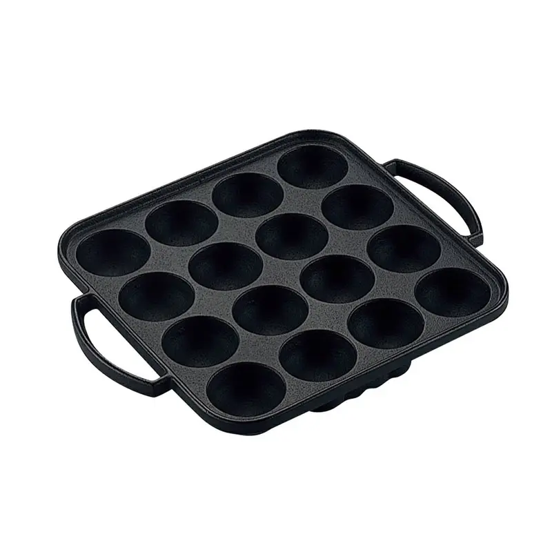 Cast Iron Takoyaki Pan — 16-Cup, Ih-Compatible 1