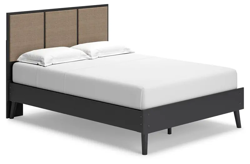 Charlang Solid Wood Panel Bed Frame 1
