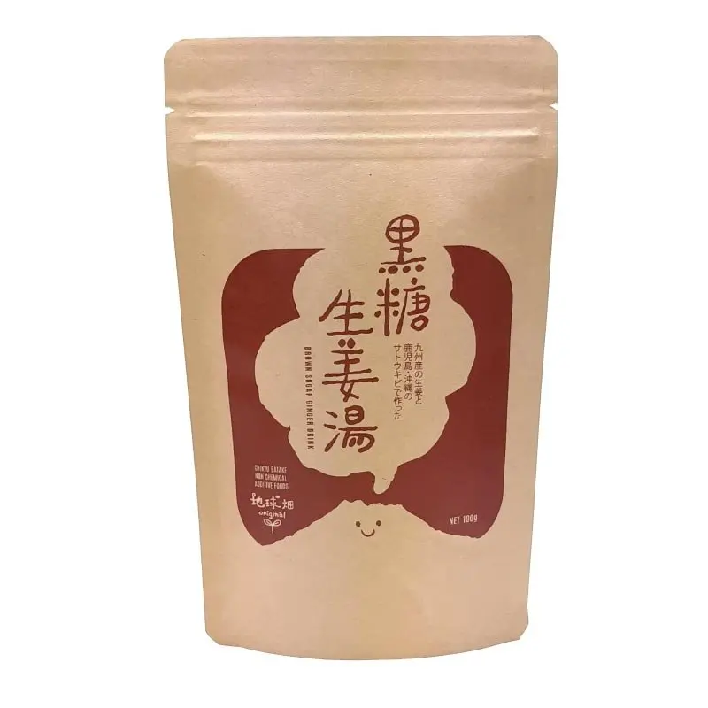Chikyubatake Kokuto-Sweetened Ginger Tea – 100G Loose Herbal Blend 1