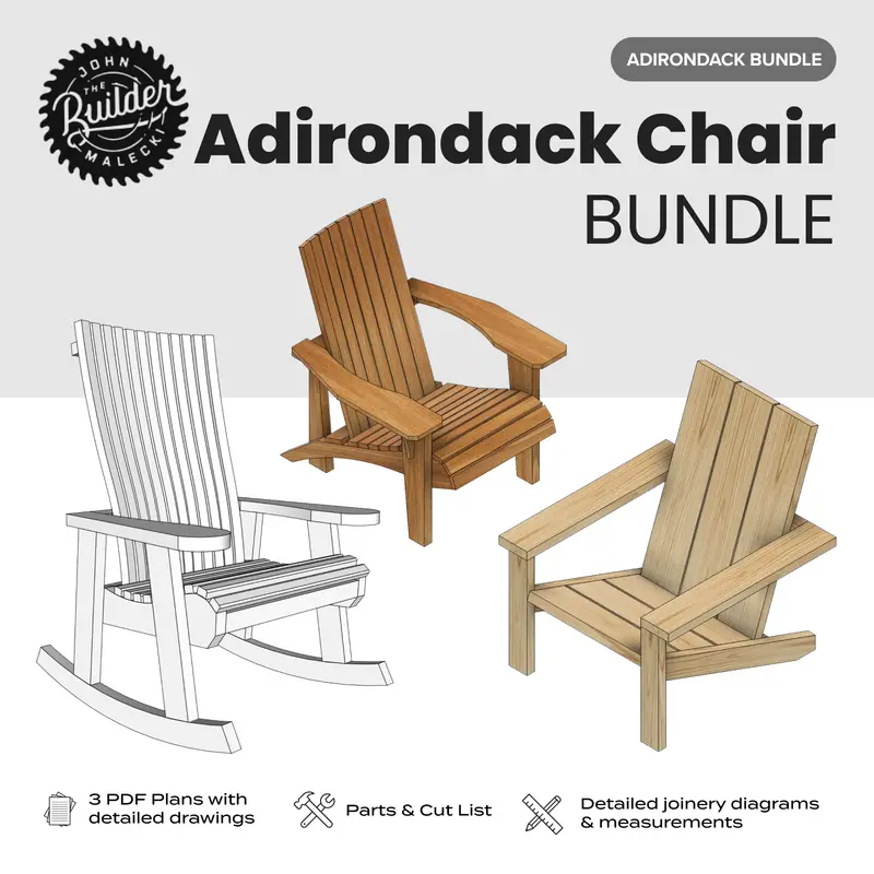 Complete Adirondack Chair Plan Collection 1