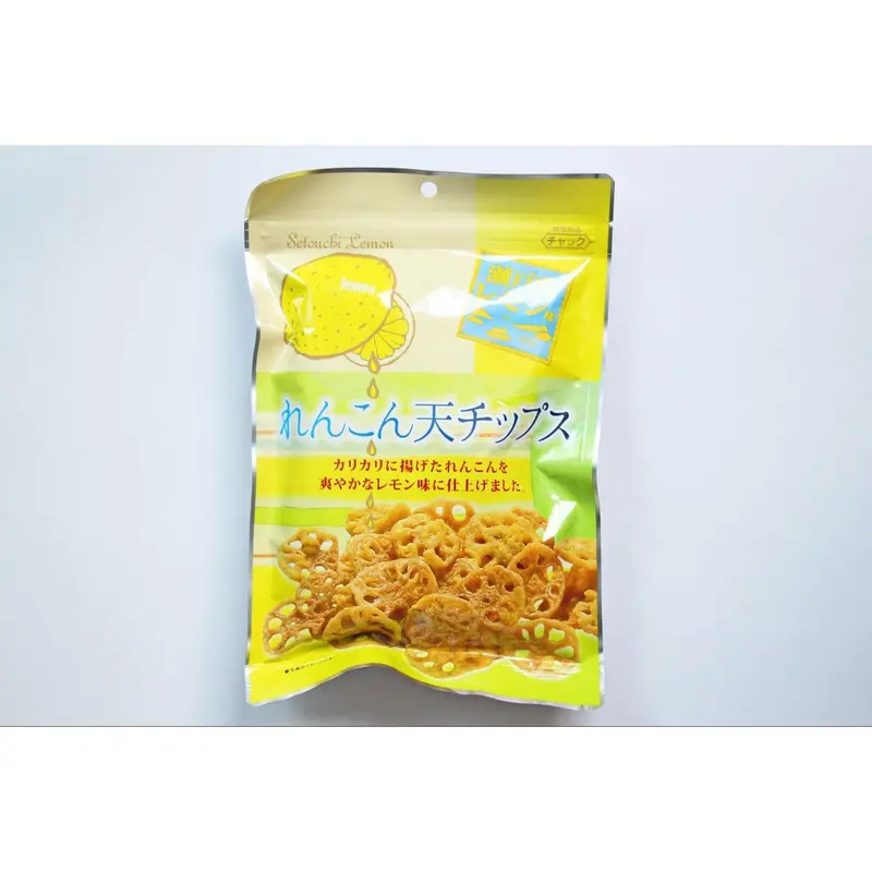Daiko Foods Setouchi Lemon Renkon Chips – Crispy Lotus Root Snack (10-Pack) 1