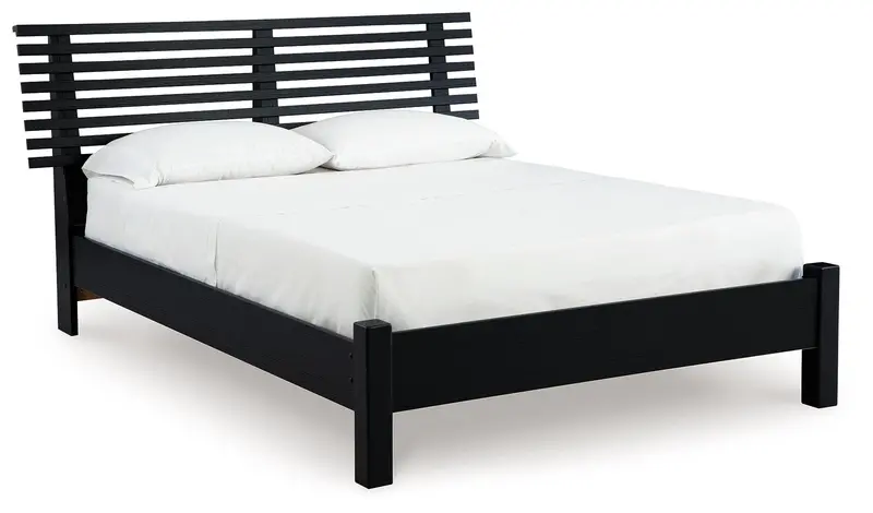 Danziar Low-Footboard Slat Bed – Slatted Headboard And Low-Profile Footboard Combo 1