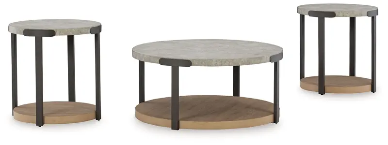 Darthurst Light Brown Wooden Nesting Occasional Tables (Set Of 3) 1