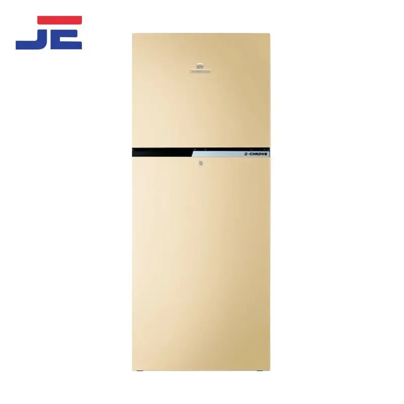 Dawlance 9140 Wb E-Chrome Refrigerator – Golden Hairline Finish 1