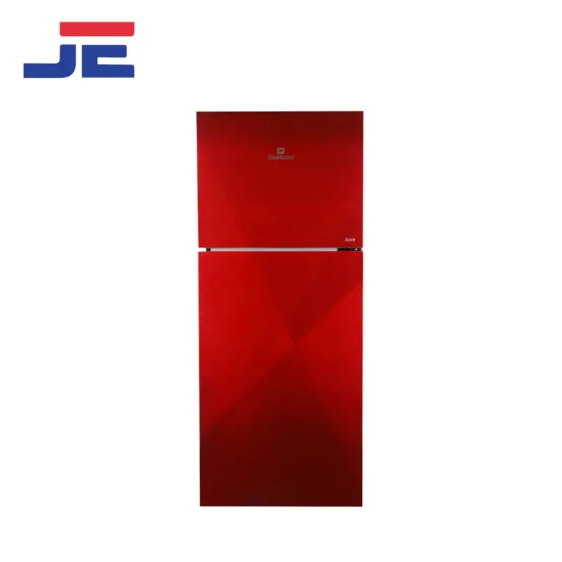 Dawlance 9173 Acce Coral Red 375L Compact Refrigerator With Glass Door 1
