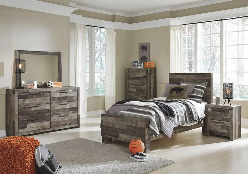 Derekson Youth Panel Bedroom Furniture Set 17