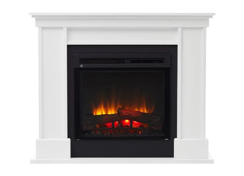 Dimplex Liberty 1.5Kw Electric Fireplace Mantel – Compact White Led Fire Suite With Classic Design 1