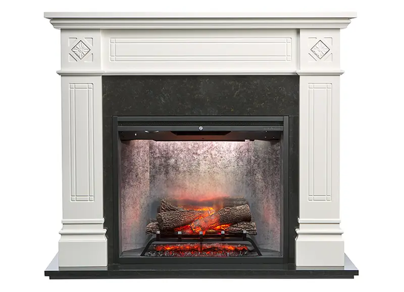 Dimplex Osbourne Mantel Fireplace – 2Kw Revillusion Firebox In Anthracite Concrete Style 1