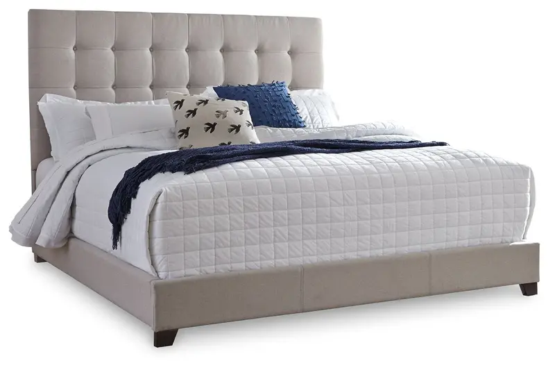 Dolante Upholstered Platform Bed With Button-Tufted Detailing 1